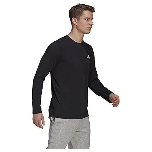 아디다스 adidas Mens Aeroready Designed 2 Move Feelready Sport Long Sleeve Tee