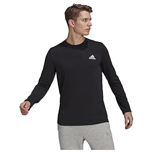 아디다스 adidas Mens Aeroready Designed 2 Move Feelready Sport Long Sleeve Tee