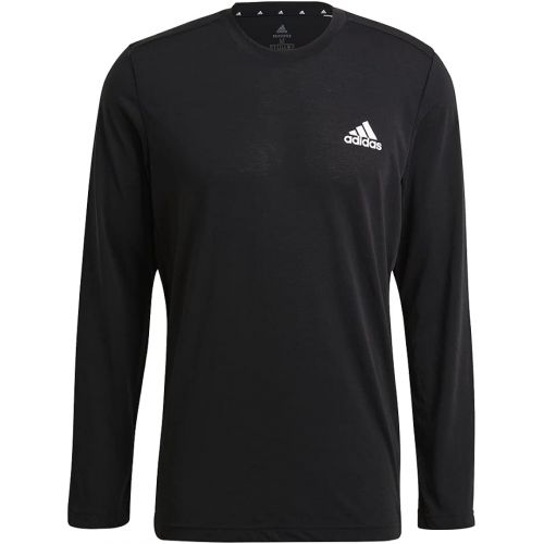 아디다스 adidas Mens Aeroready Designed 2 Move Feelready Sport Long Sleeve Tee