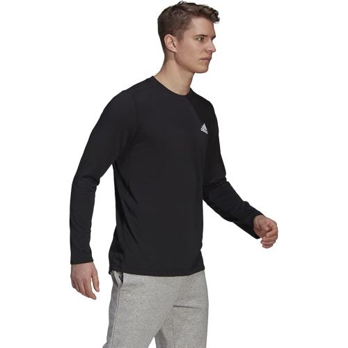 아디다스 adidas Mens Aeroready Designed 2 Move Feelready Sport Long Sleeve Tee