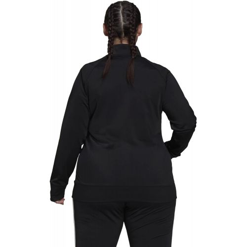 아디다스 adidas Womens Essentials Warm-Up Slim 3-Stripes Track Top