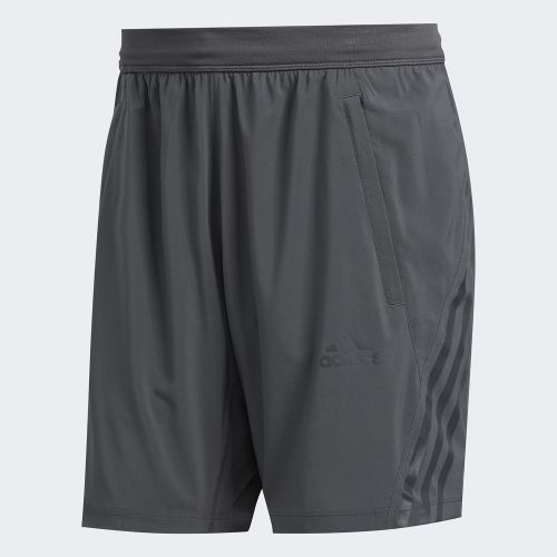 아디다스 adidas Mens Aeroready 3-Stripes 8-inch Shorts