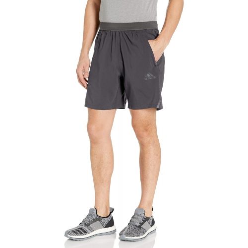 아디다스 adidas Mens Aeroready 3-Stripes 8-inch Shorts