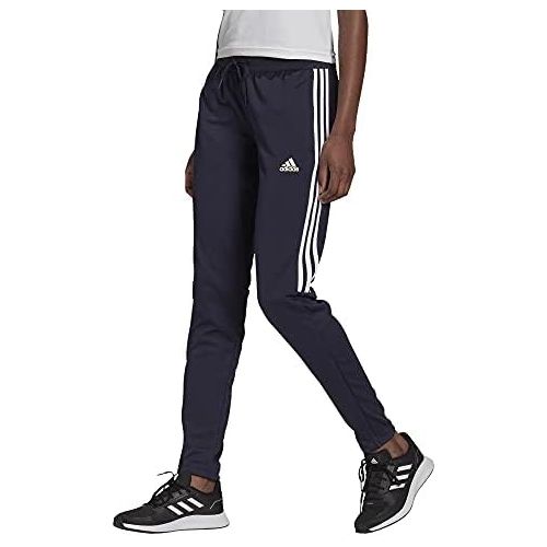 아디다스 adidas Womens Sereno Aeroready Cut 3-Stripes Slim Tapered Pants