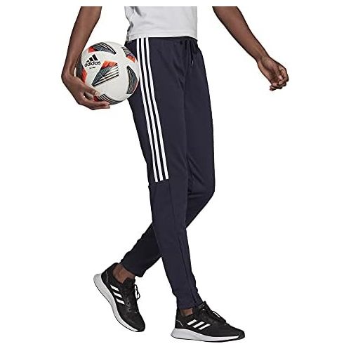 아디다스 adidas Womens Sereno Aeroready Cut 3-Stripes Slim Tapered Pants