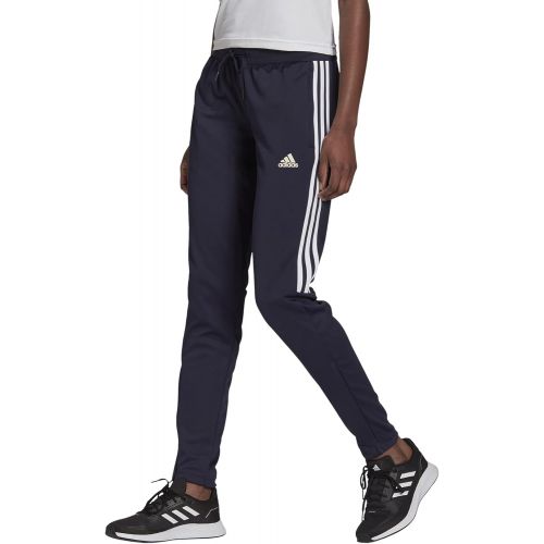 아디다스 adidas Womens Sereno Aeroready Cut 3-Stripes Slim Tapered Pants