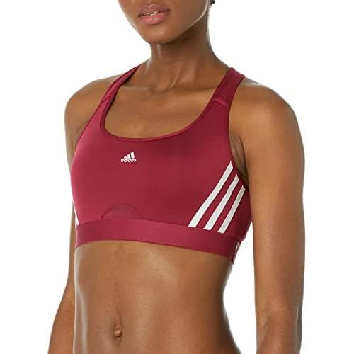 아디다스 adidas Womens Training Medium Support 3 Stripes Bra