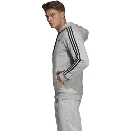 아디다스 adidas Mens Essentials 3-Stripes Fleece Hoodie