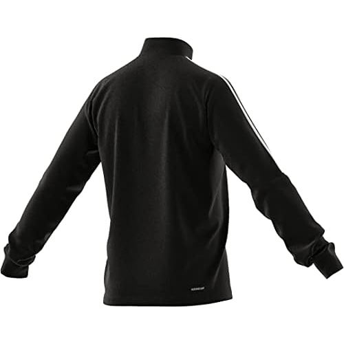 아디다스 adidas Mens Aeroready Sereno Cut 3-Stripes Slim 1/4-zip Training Top