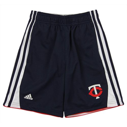 아디다스 adidas MLB Little Boys Minnesota Twins Batters Choice Short, Navy Medium 5-6