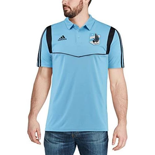 아디다스 adidas Minnesota United FC Mens Team Logo Coaches Climalite Performance Polo Shirt