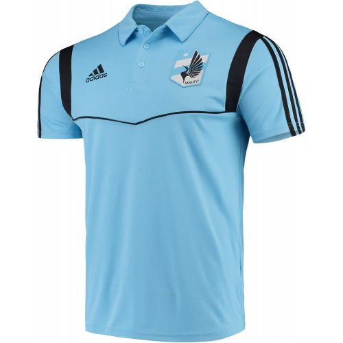 아디다스 adidas Minnesota United FC Mens Team Logo Coaches Climalite Performance Polo Shirt