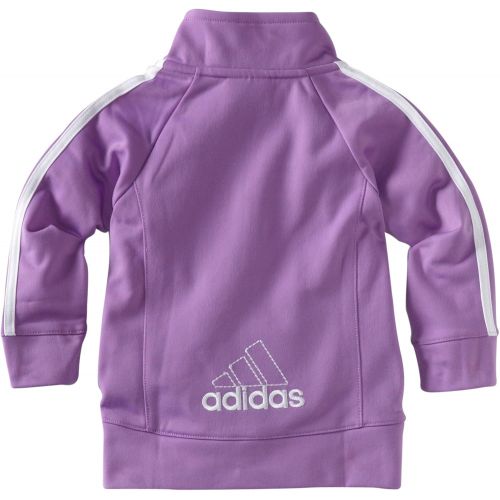 아디다스 adidas Baby-Girls Lil Sport Tricot Pant & Jacket Active Clothing Set