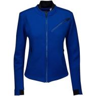 adidas Womens Athletics Moto Jacket; Indigo Blue (Medium)