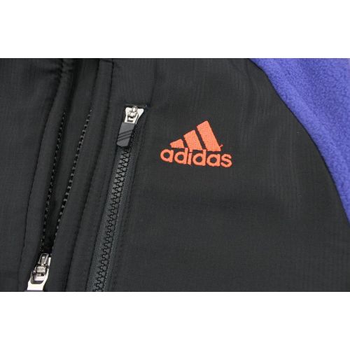 아디다스 adidas Youth Big Girls Polar Fleece Mock Neck Jacket, Multi Color Options