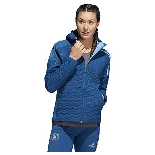 아디다스 adidas Womens 2019 Boston Marathon Z.N.E. Winter Run Jacket