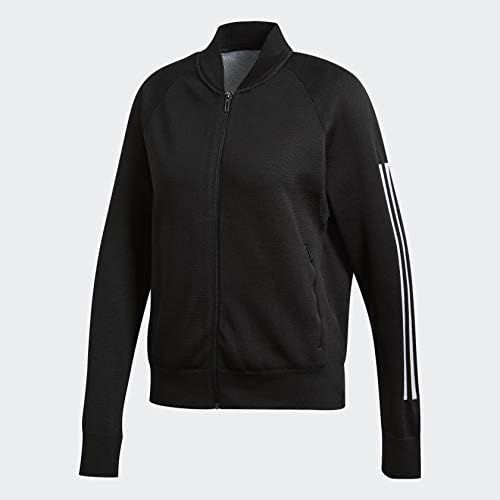 아디다스 adidas Womens ID Bomber Jacket (Black, Medium)