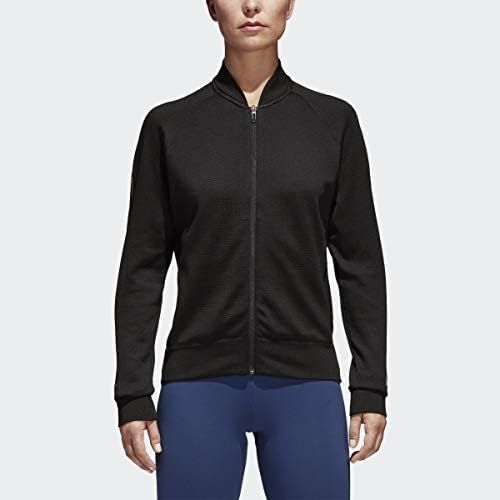 아디다스 adidas Womens ID Bomber Jacket (Black, Medium)