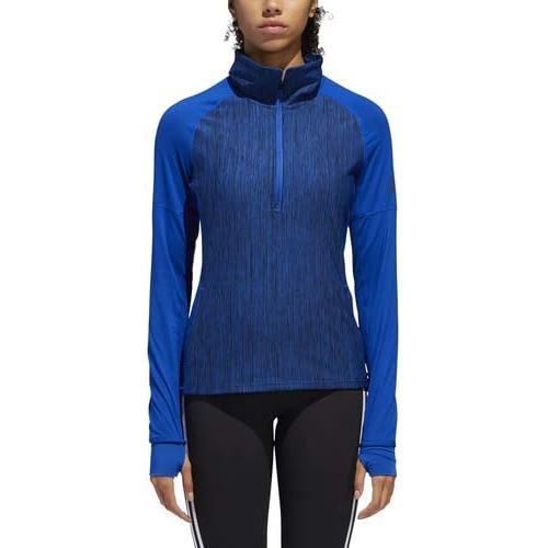 아디다스 adidas Womens Training Performer Baseline 1/4 Zip Long Sleeve Top