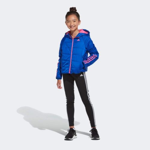 아디다스 adidas Girls Hooded Puffer Jacket