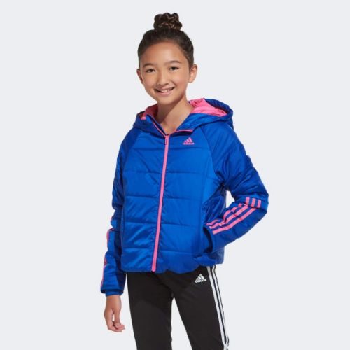 아디다스 adidas Girls Hooded Puffer Jacket