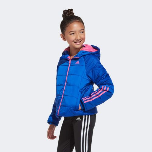 아디다스 adidas Girls Hooded Puffer Jacket