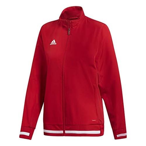 아디다스 adidas Team 19 Woven Jacket-Womens Multi-Sport XL Power Red/White