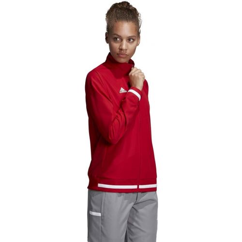 아디다스 adidas Team 19 Woven Jacket-Womens Multi-Sport XL Power Red/White