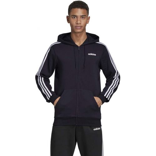 아디다스 adidas Mens Essentials 3-Stripes Fleece Hoodie