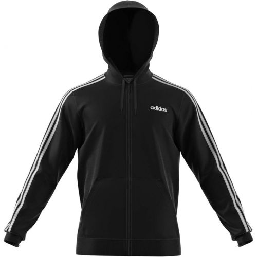 아디다스 adidas Mens Essentials 3-Stripes Fleece Hoodie