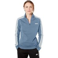 adidas womens Essentials 1/4 Fleece Track Top Jacket