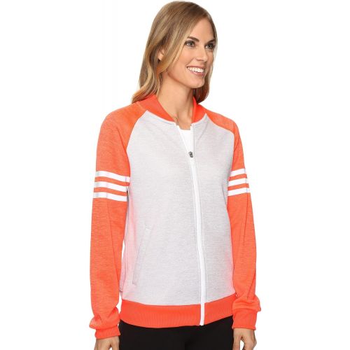 아디다스 adidas Womens Team Issue Fleece Baseball Jacket