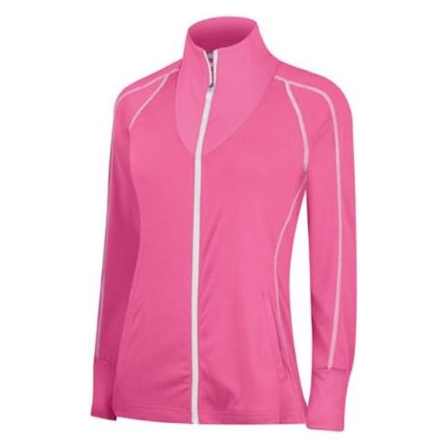 아디다스 adidas Golf Womens Contrast Stitched Full-zip Training Top