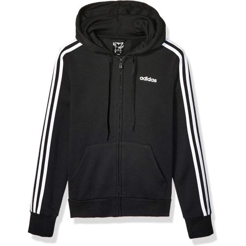 아디다스 adidas Womens Essentials 3-stripes Fleece Full-zip Hoodie Sweatshirt