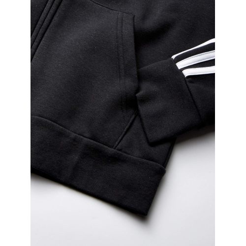 아디다스 adidas Womens Essentials 3-stripes Fleece Full-zip Hoodie Sweatshirt