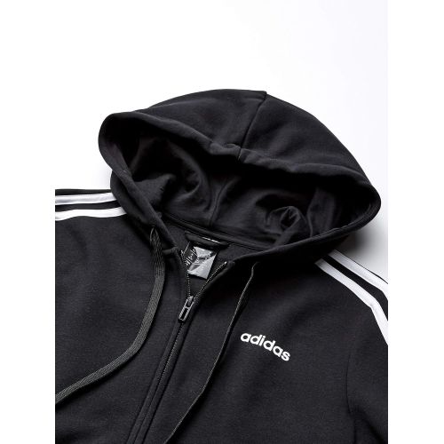 아디다스 adidas Womens Essentials 3-stripes Fleece Full-zip Hoodie Sweatshirt