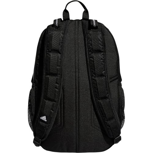 아디다스 adidas Excel Backpack, Black Black/White Webbing, One Size