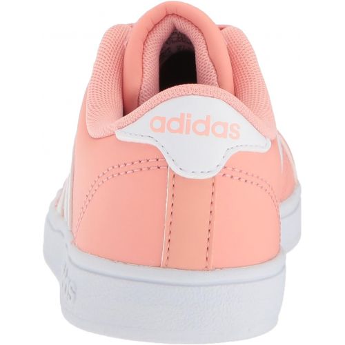 아디다스 Adidas adidas Originals Unisex-Kids Baseline Sneaker, WhiteCopper MetallicBlack, 4.5 M US Big Kid