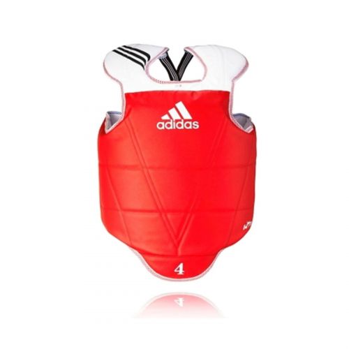 아디다스 Adidas Taekwondo Chest Guard Reversible Hogu Body Protector Chest Protector WTF Approved XS to XL (2. S(140cm-160cm or 47-53))