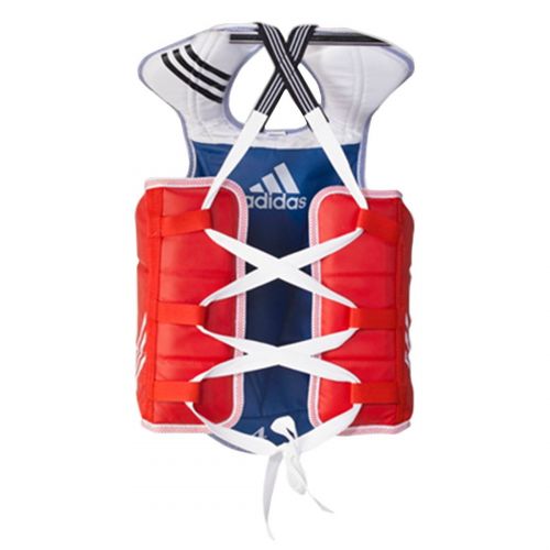 아디다스 Adidas Taekwondo Chest Guard Reversible Hogu Body Protector Chest Protector WTF Approved XS to XL (2. S(140cm-160cm or 47-53))