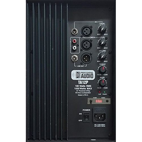  Adkins Professional Audio 2000 Watts! - Complete DJ System - Everything you need to DJ - 12 Powered Speakers - Connect your Laptop, iPod via Bluetooth or play CDs!