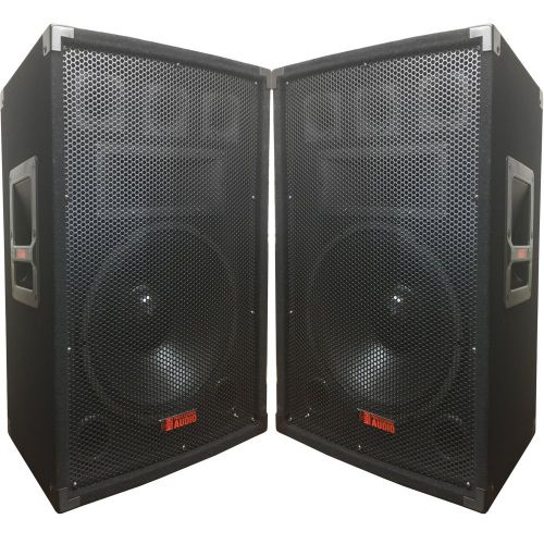  Adkins Professional lighting A pair of TA-150 - 15 Speakers 1000 Watts 3-way - Adkins Pro Audio - DJ Speaker - Great for parties and Weddings