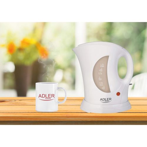  Adler AD 03 Wasserkocher 1 L, weiss