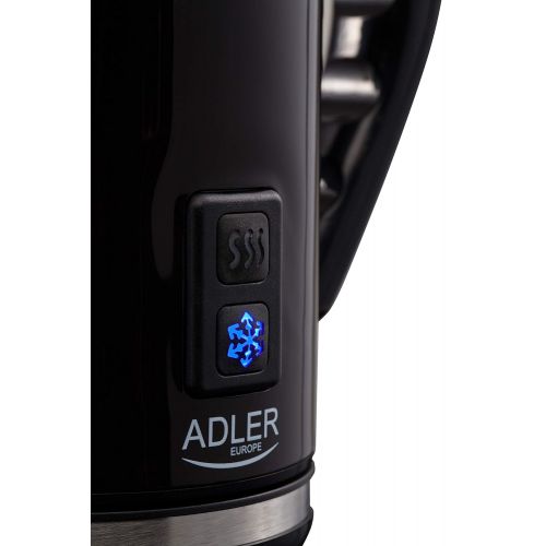  Adler Milk Frother Electric Milk Frother Magnetic Milk Frother Automatic Milk Frother 500 Watts Double Non-Stick Coating Suitable for 300 ml Milk