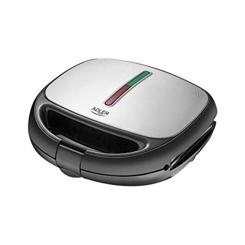  Adler 5 in 1 Sandwich Maker | 1200 Watt | 5 auswechselbare Platten | Kontaktgrill | Waffeleisen | Sandwichmaker | Multigrill | Grill | Thermostat | Edelstahlgehause | Antihaftbeschichtet