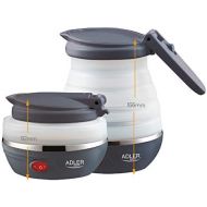 Adler AD1279 Elektrischer Wasserkocher, faltbar, 0,6Liter, 750W, BPA-frei, Silikon