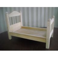 Admwoodcrafts Handmade Spindle Doll Bed for 18 inch doll