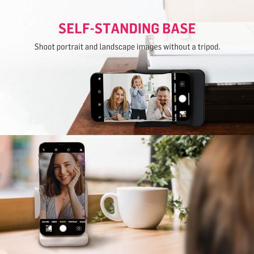  [아마존 핫딜] [아마존핫딜]Adonit PhotoGrip Qi, Bluetooth Camera Shutter Remote + 3000mAh Wireless Charger +Tripod + Smartphone Video Rig Handgrip, Charging Grip for iPhone, Samsung, Sony, All Qi-Enabled Pho