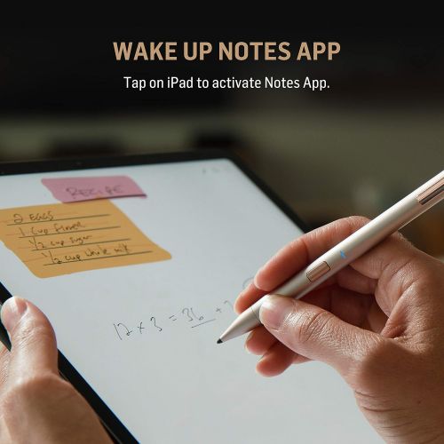  [아마존핫딜][아마존 핫딜] Adonit Note (Gold) Natural Palm Rejection Stylus & High Accuracy Pen, 12 Hrs Use, Compatible with iOS 12. 2 or Newer iPad Air 3rd gen, iPad Mini 5th, iPad 6th and iPad Pro 3rd gen,