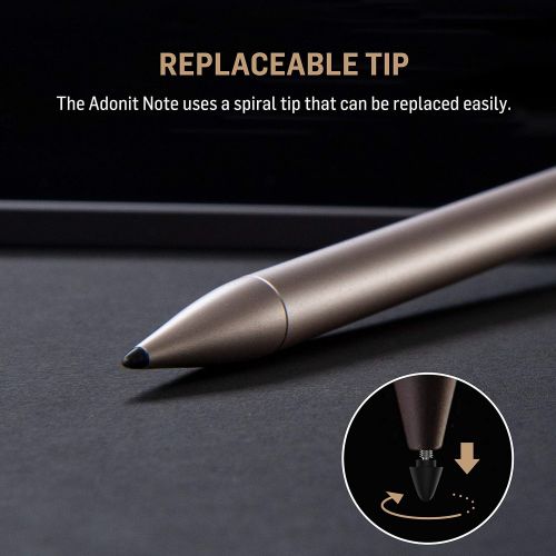  [아마존핫딜][아마존 핫딜] Adonit Note (Gold) Natural Palm Rejection Stylus & High Accuracy Pen, 12 Hrs Use, Compatible with iOS 12. 2 or Newer iPad Air 3rd gen, iPad Mini 5th, iPad 6th and iPad Pro 3rd gen,